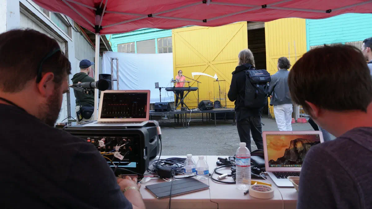 Outdoor festival performance